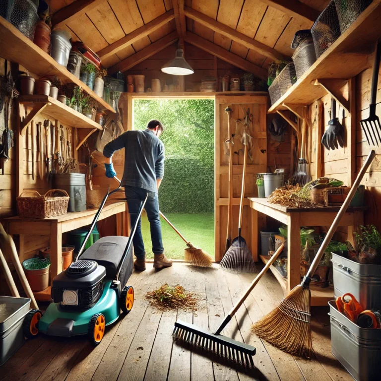garden shed cleaning